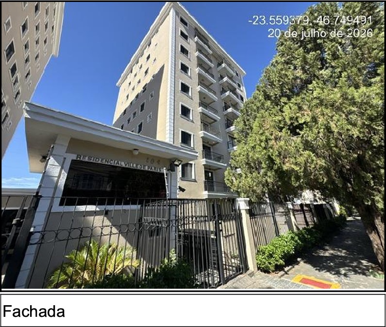 Apartamento no Condomínio Residencial Ville de Paris